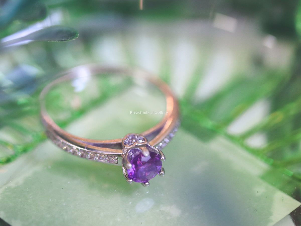 My Heart Solitaire ring